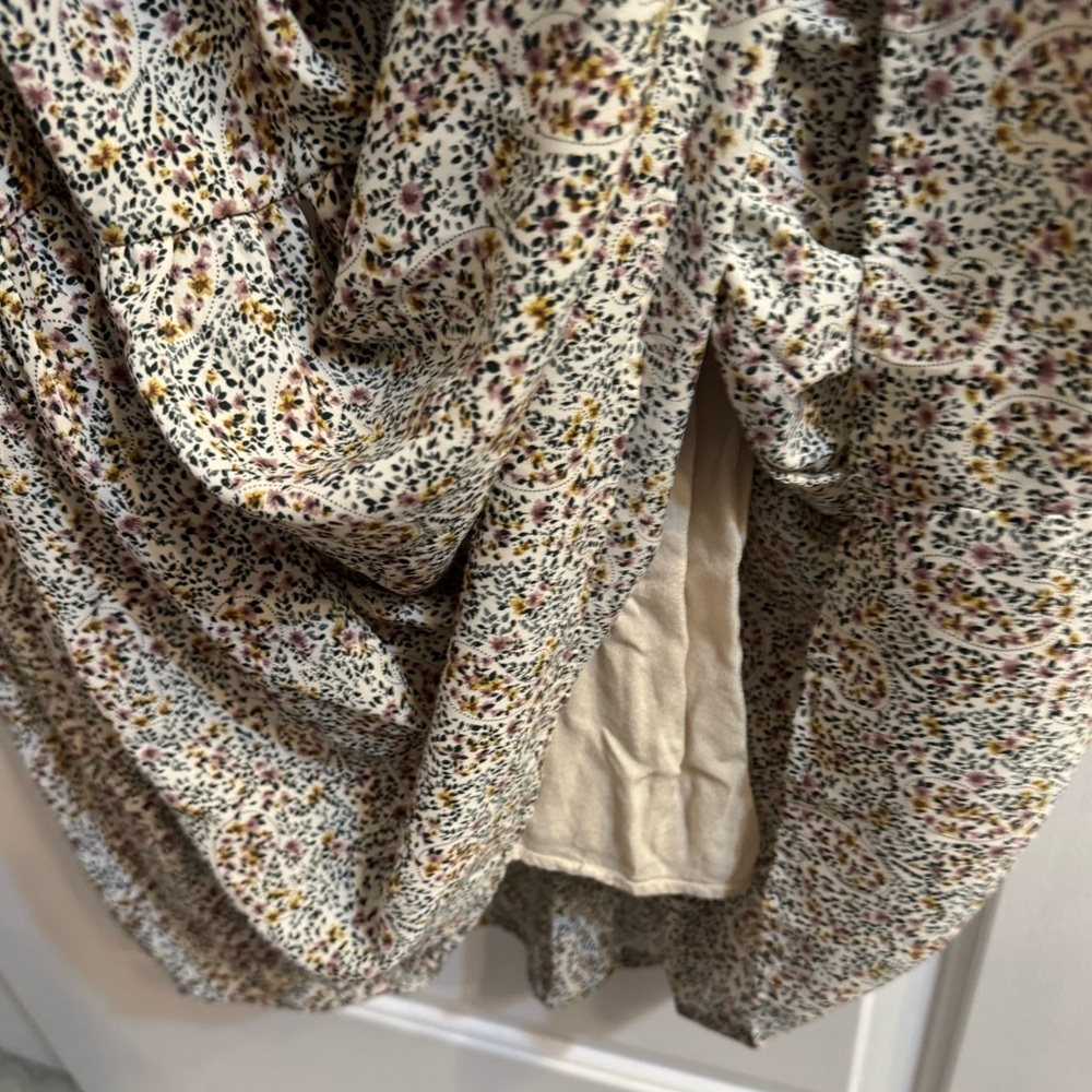 Urban Outfitters Puff Sleeve Sweetheart Maxi Dress Floral Small - Picture 5 of 7